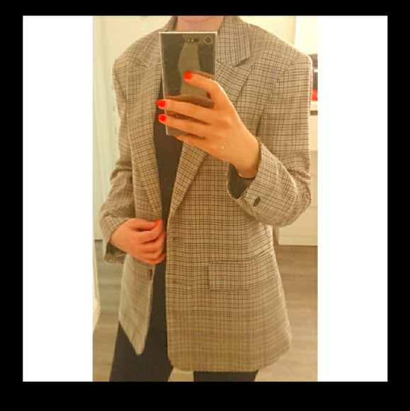 ✨HP✨Zara Chequered Blazer - Picture 7 of 12